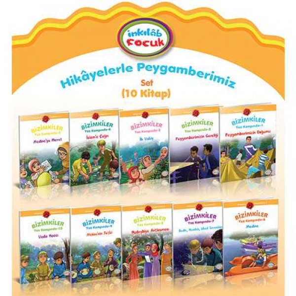 Hikâyelerle Peygamberimiz / Bizimkiler Yaz Kampında (Set 10 kitap)